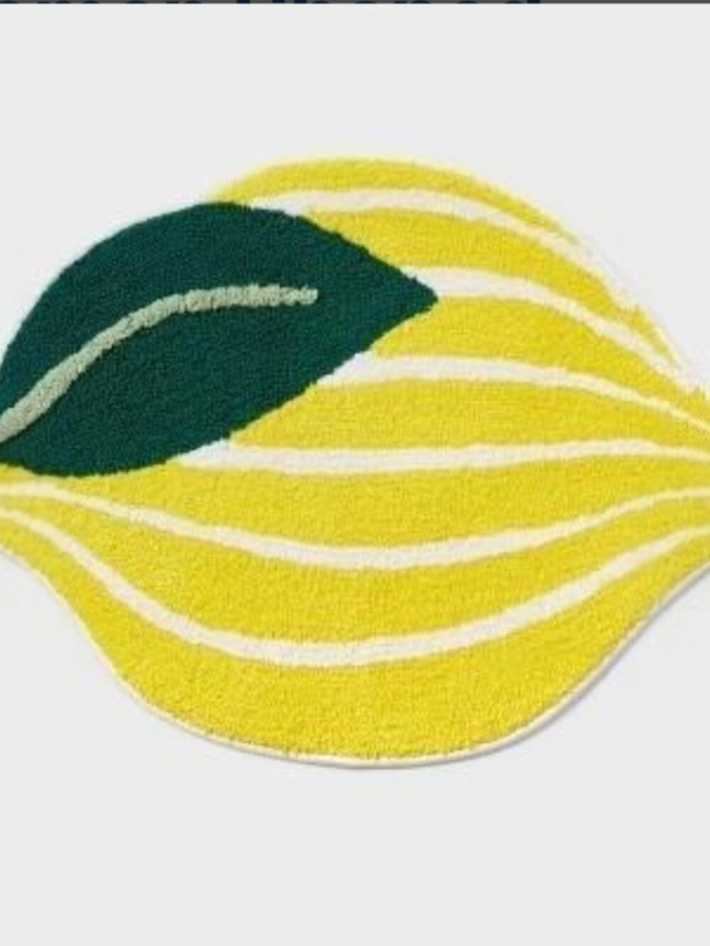 Lemon Accent Bathroom Rug